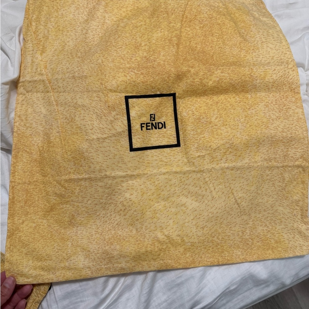 Fendi Yellow Logo Dust Bag
